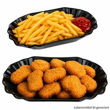 Black fries pommesschale - 2x,
