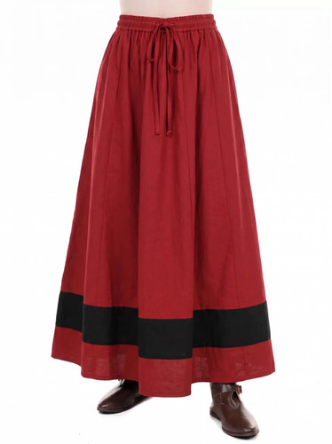 Roter hexenrock mit schwarzer - roter,