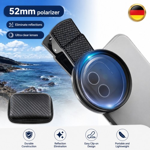 Handykamera 52mm polfilter - handykamera,