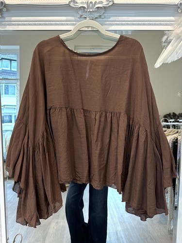 Italy damen bluse volants - damen,