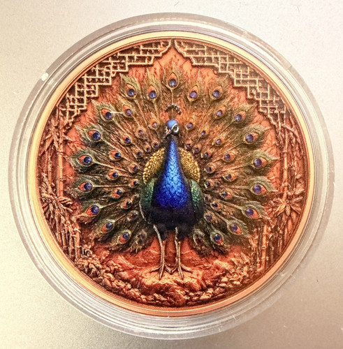 Kupfermedaille pfau - oz, pfau–