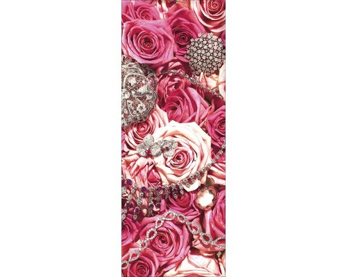 Glasbild sea roses - a,