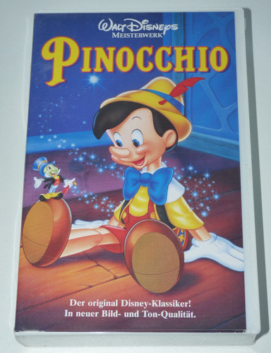 Vhs pinocchio walt disneys - ,