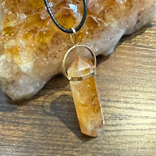 Citrin Spitze Anhänger