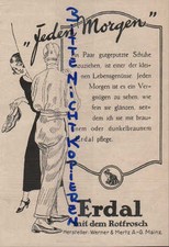 MAINZ, Werbung 1924, Werner & Mertz AG Erdal-Schuh-Pflege