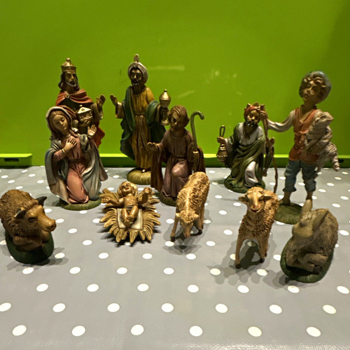 Krippenfiguren set weihnachten - krippenfiguren-set,