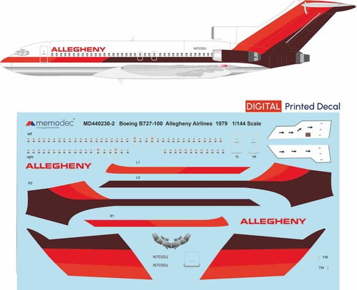 Boeing 727 100 allegheny - 727-100,