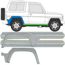 Für Daihatsu Rocky 1985-1993 2x Radlauf reparatur blech + 2x Schweller Satz