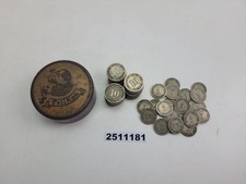 Konvolut Deutsche Reichspfennig 5 10 mit Pelikan Dose Bakelit um 1900 #2511181