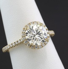 Solitär Brillant Ring 2,02 ct E VVS2  IGI-Gutachten CVD 585 Gold Zweikaräter