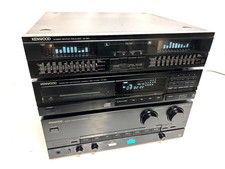 Kenwood Hifi Anlage Equalizer GE-820 CD Player DP-520 Amplifer Verstärker A-82