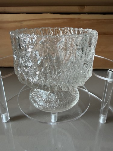Vintage eisglas schale - eisglas, auf