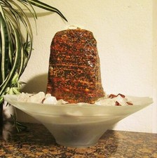 Zimmerbrunnen, Edelsteinbrunnen Leoparden Jaspis "Swaziland"