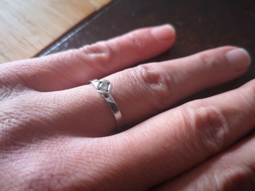Weißgoldring 585 mit