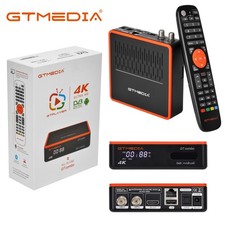 FTA DVB-S2/S2X/T2/C 4:2:2 Android Smart TV BOX Quad Core 4K 3D HDR Media Player