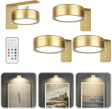 3 Stück Bilderleuchte Kabellos – LED Akku Wandleuchte für Kunstwerke