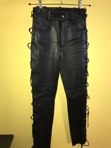 Lederhose glatt schwarz