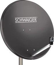 Schwaiger SAT Spiegel Stahl 75cm Satellitenschüssel HD tauglich anthrazit