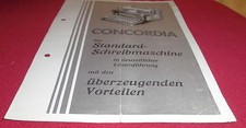 dachbodenfund prospekt faltblatt concordia schreib maschine 30/ 40er alt reklame