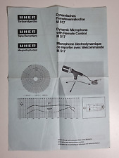 Uher Mikrofon M517 Handbuch