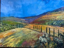 ::TOBIAS NICKLITZSCH *1982 ÖLGEMÄLDE BERLIN TOSKANA ITALIEN WEINBERGE WEINGUT ÖL