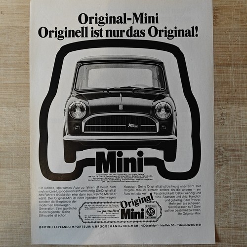 Mini 1975 vintage auto - vintage, ad