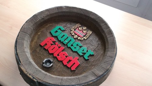 Brauerei werbeschild fassboden - werbeschild,