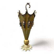 Schirmständer Messing Vintage um die 50 er Jahre mit Fratzen sehr seltenes Stück