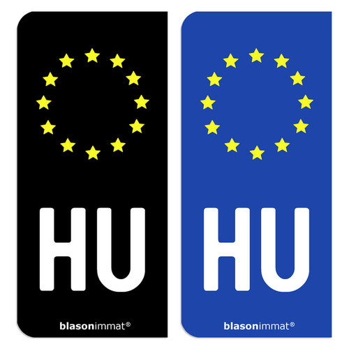 Kennzeichenaufkleber ungarn - kennzeichenaufkleber, hu