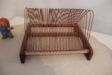 Plattofix Schallplatten Plattenständer für 40 Platten Art Deco Vintage