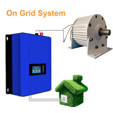 3KW 48V 500RPM Permanent Magnet Generator & On Grid Wechselrichter Output 220Vac