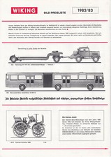 Wiking Bild-Preisliste 1982/83, Prospekt, mit Preisangaben, Mängel (3)