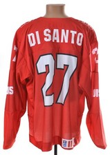 SCHWEIZ EISHOCKEY SHIRT TACKLA XL MATCH WORN ISSUE #27 DI SANTO