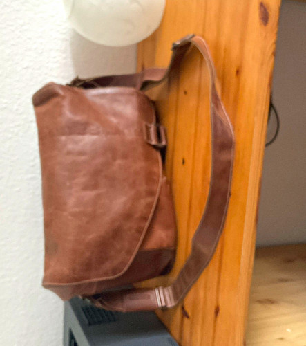 Braune leder aktentasche - braune,