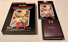 Atari 2600 Spiel -- Missile Command  -- von Tele-Games in NTSC OVP funktioniert