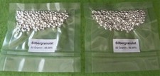 100g 2x 50g Silbergranulat 99,99% Schmelzen Schmuck Silberbarren wie Gold Platin