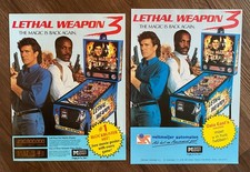 Data East Lethal Weapon 3 / 2 Flyer (US) / Flipper Pinball