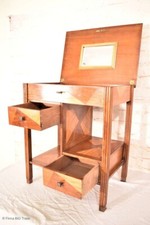 Antiker Jungendstil Nähtisch Beistelltisch Schublade Klapptisch Arbeitstisch Spi