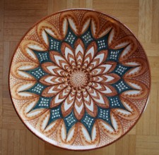 Heyde Keramik, Teller für Obst oder Wandteller, Erzgebirge, Handwerkskunst