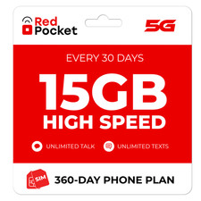$15/Mo RedPocket Prepaid Plan
