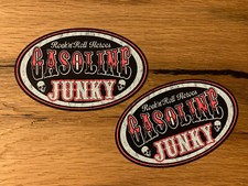 2x Gas Junky Aufkleber Hot Rod