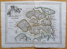 Le Rouge Original Kupferstich Karte Niederlande Zelande - 1748