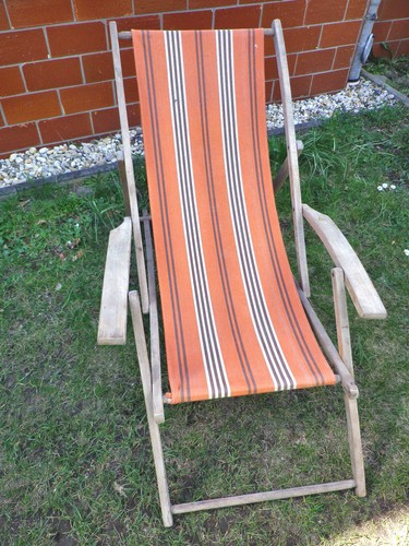 Liegestuhl ddr holz - liegestuhl,