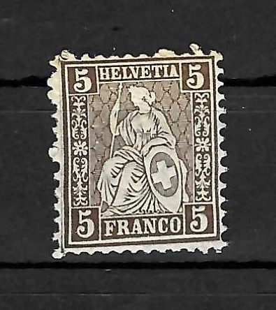 Schweiz sitzende helvetia - sitzende,