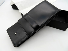 Vintage Montblanc Meisterstück Siena 3 Schreibgeräte Leder Etui 30303 Schwarz