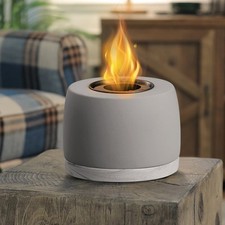 Tischkamin Tragbarer Kamin Feuerstelle mit Edelstahl Brennkammer Indoor Outdoor