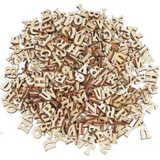 Holzbuchstaben, 400 Stück