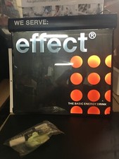 effect Energy Drink Schreibtafel, Illuminated Board, Bar, Gastro,gebraucht