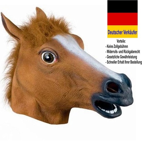 Pferdemaske pferdekopf voll - pferdemaske,