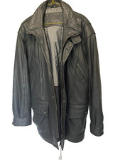 W!    Westbury schwarze Leder-Jacke Gr.  52 echtes Leder Top Zustand